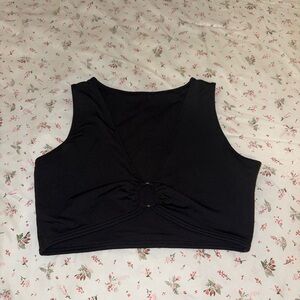 Windsor Black Sleeveless Crop Top